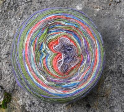 Pelote de fil dégradé