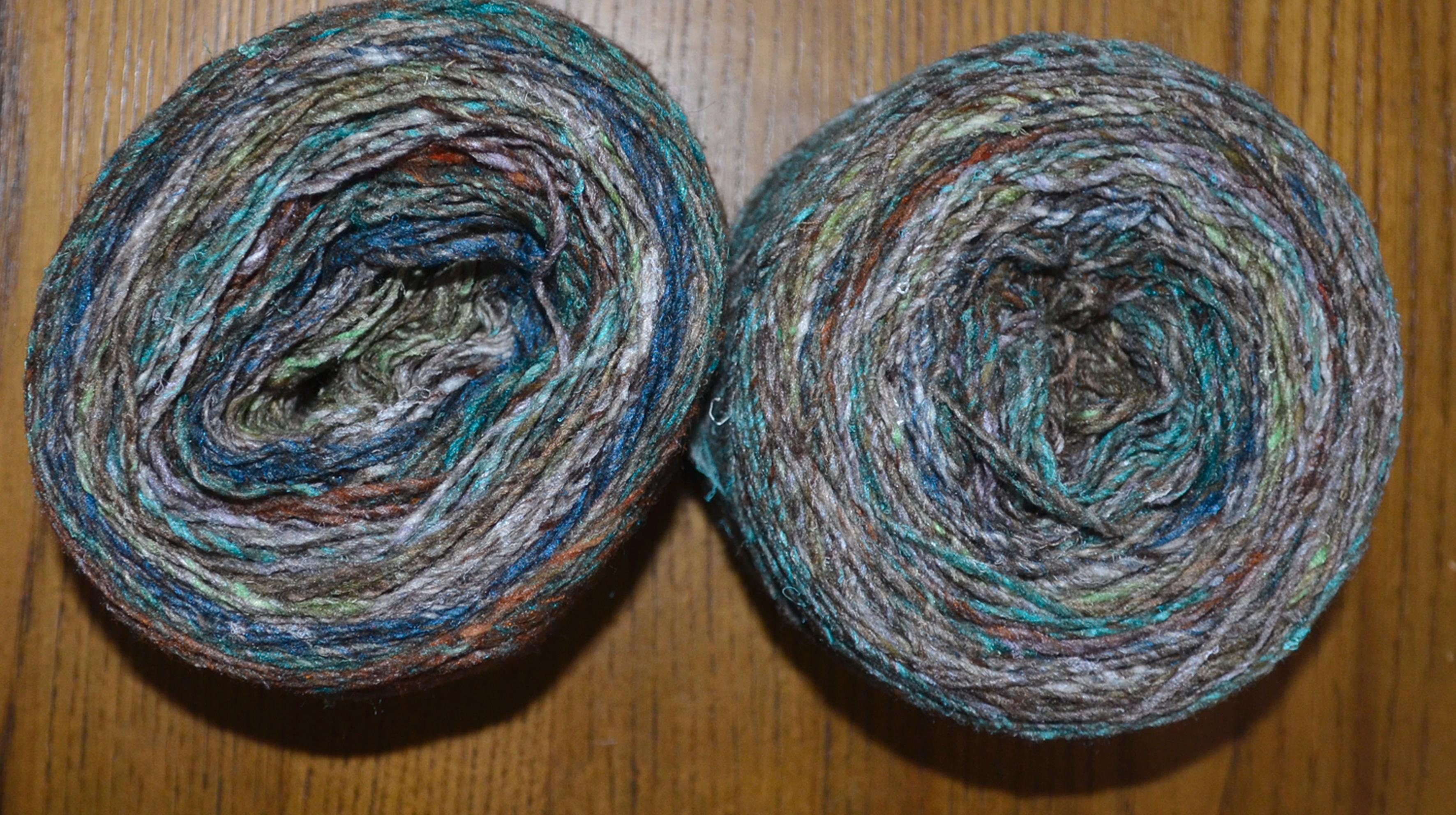 2 Pelotes de fil dégradé