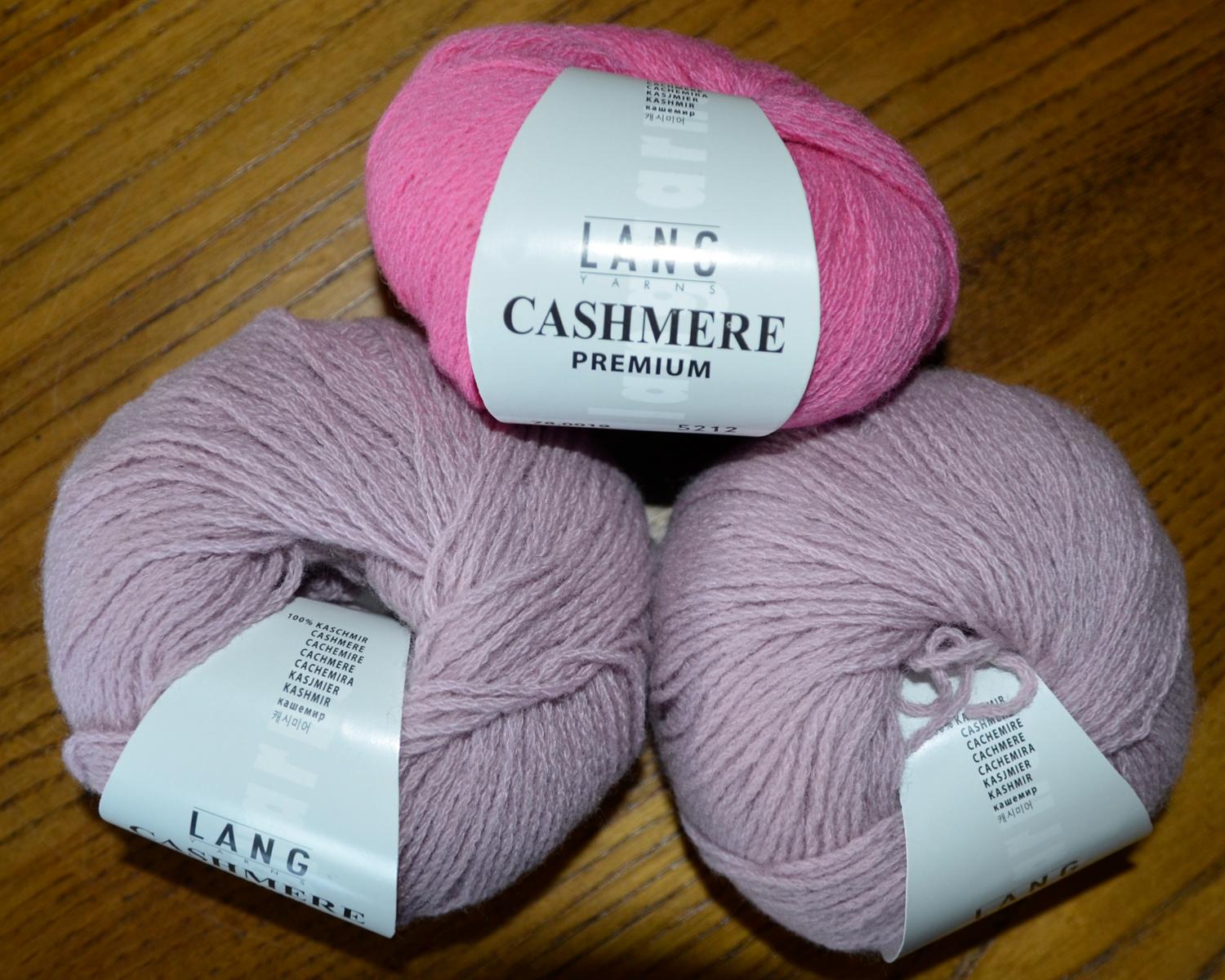 3 pelotes de Cachemire rose