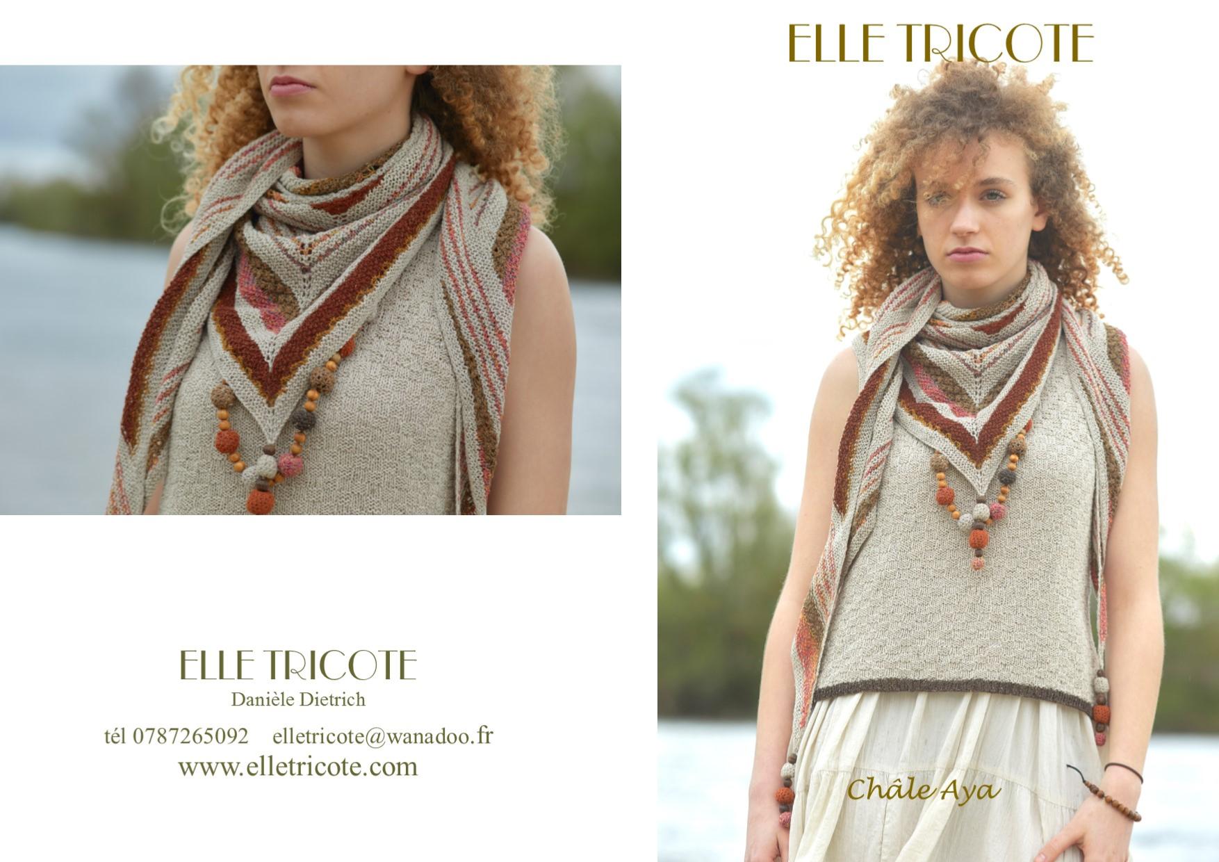 Fiche Tricot Châle Aya