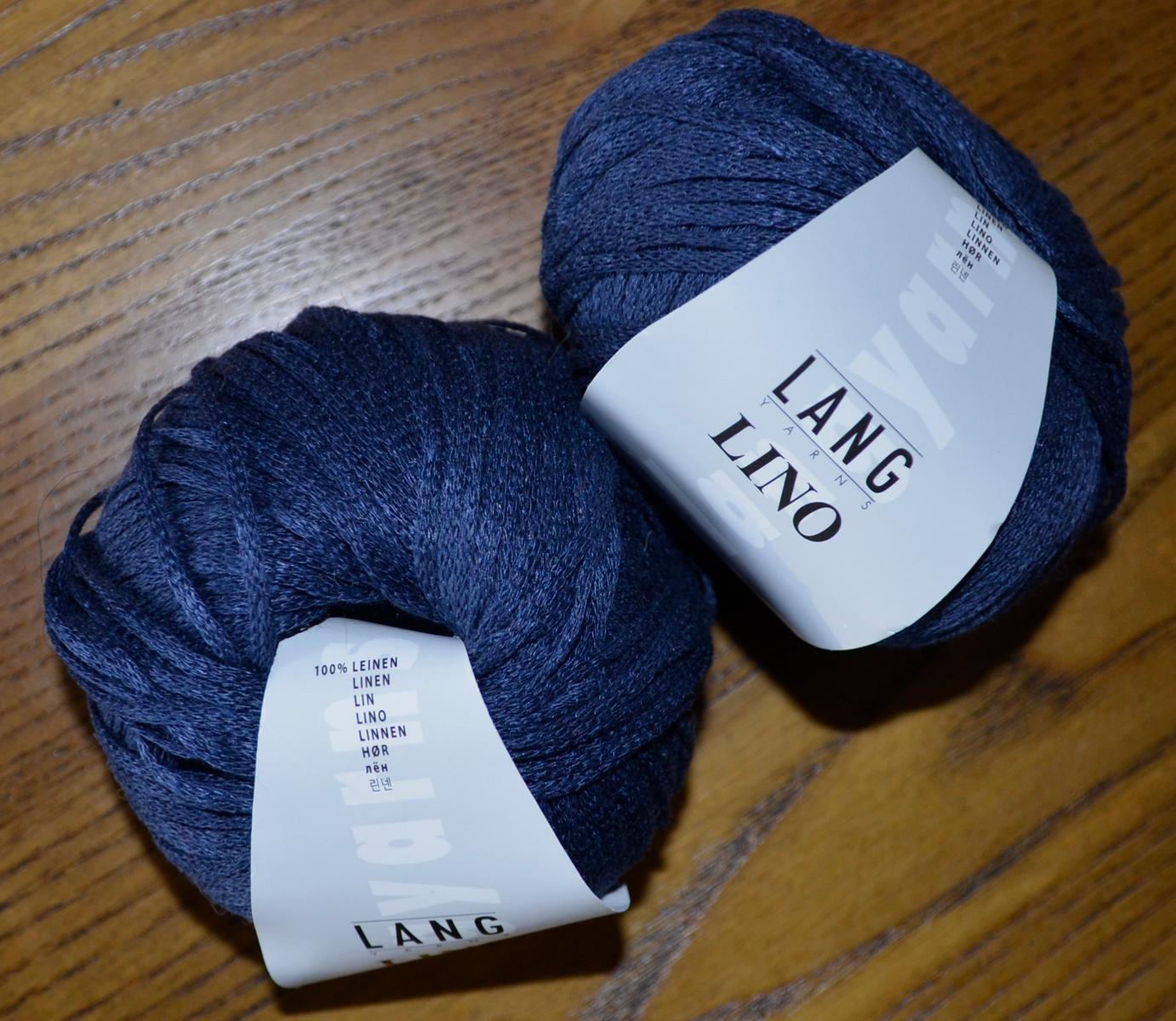 2 Pelotes de lino ruban bleu 