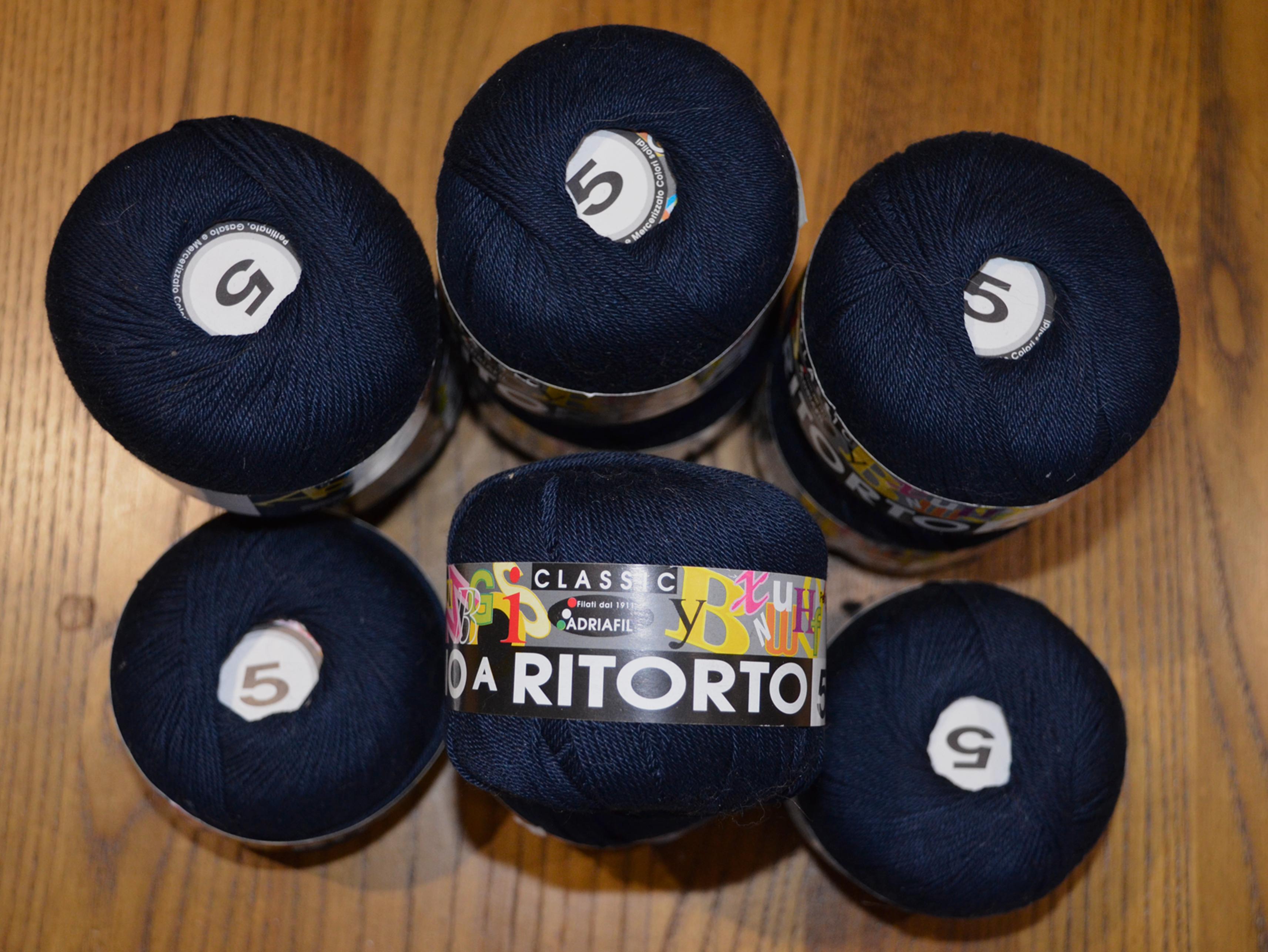 10 Pelotes Coton noir