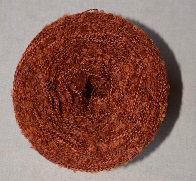 1 pelote de fil Bouclette brique