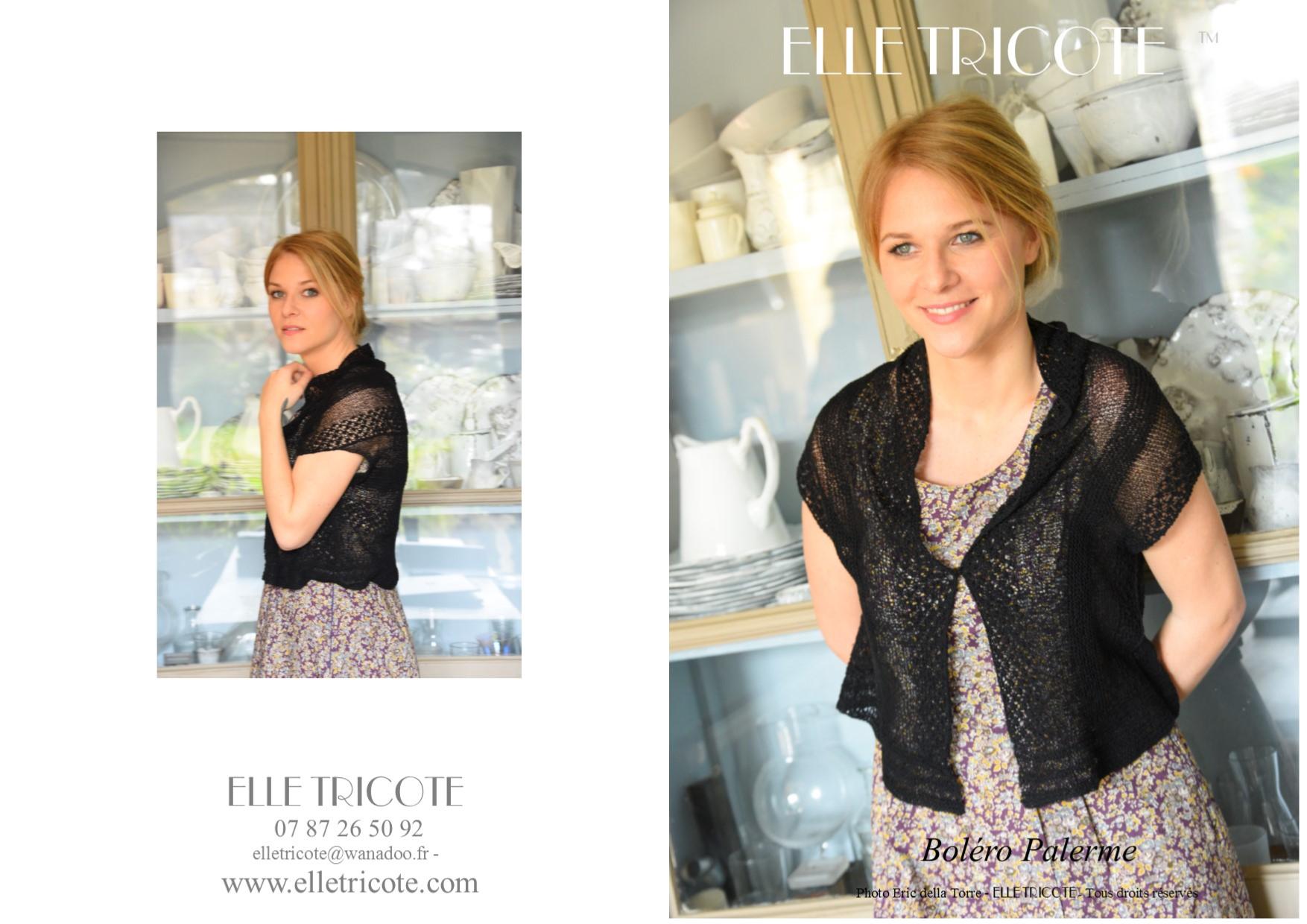 Fiche Tricot Boléro Palerme
